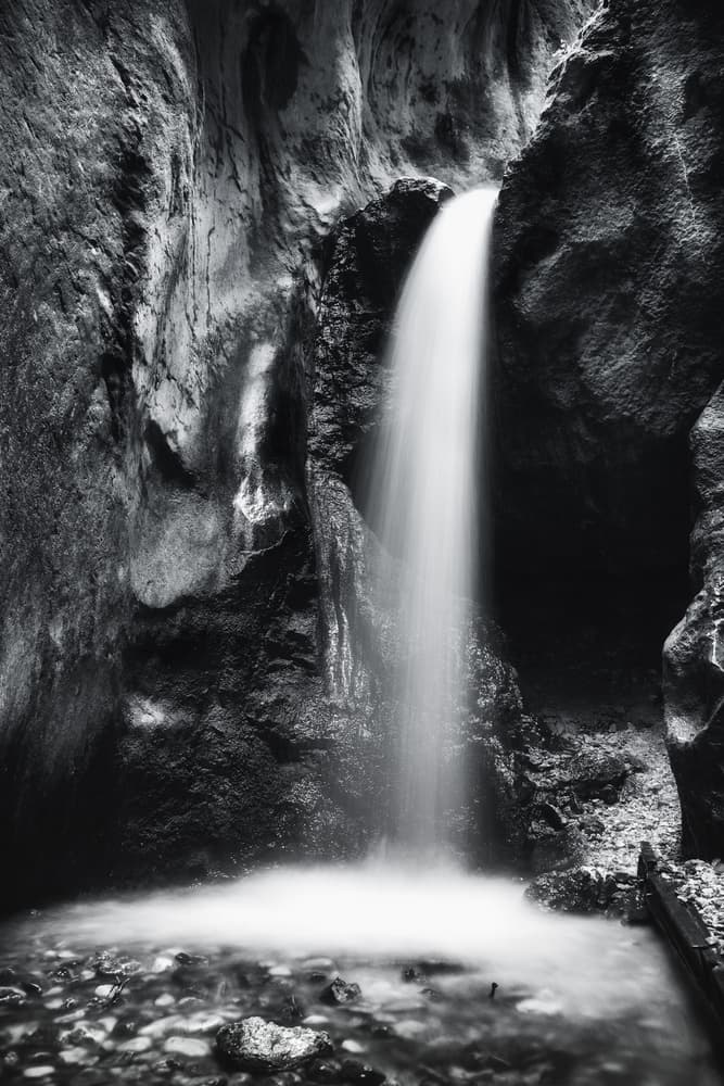 Misty Gorge Waterfall by Leicher Oliver — canvas wall art