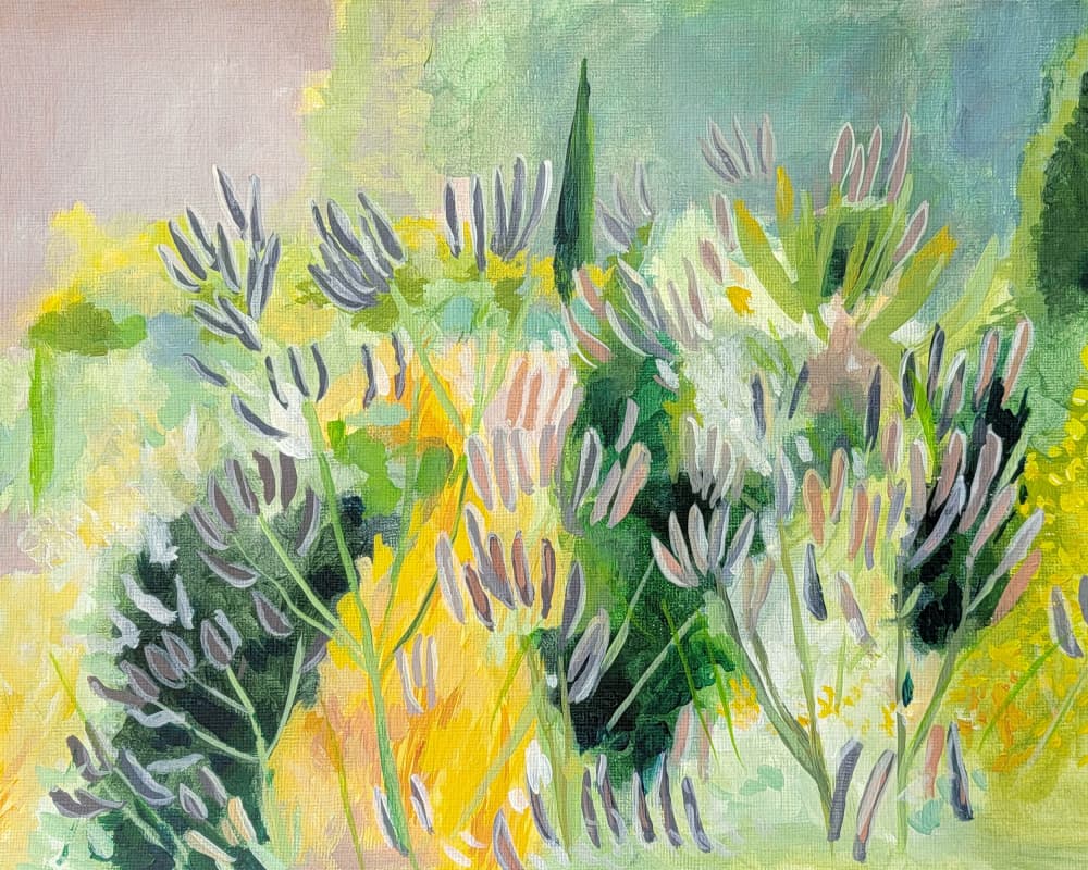 Vibrant Garden Bloom by Claire Whitehead — canvas wall art
