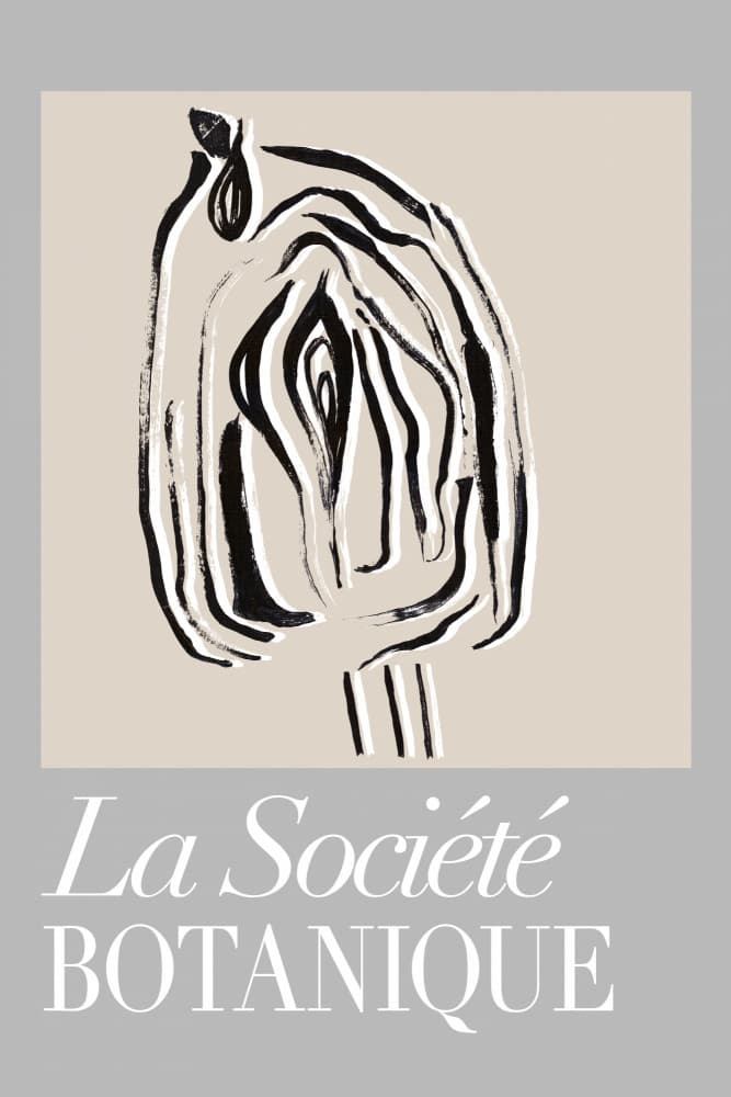 Abstract Artichoke Sketch by cartissi — canvas wall art