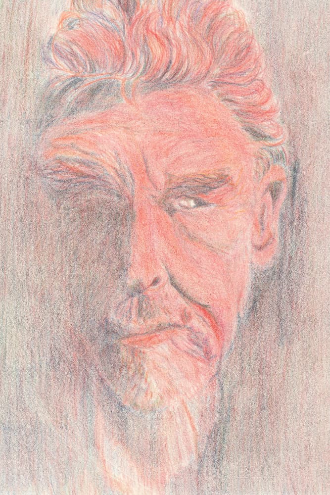 Intense Man Portrait by Eva Galonska — canvas wall art