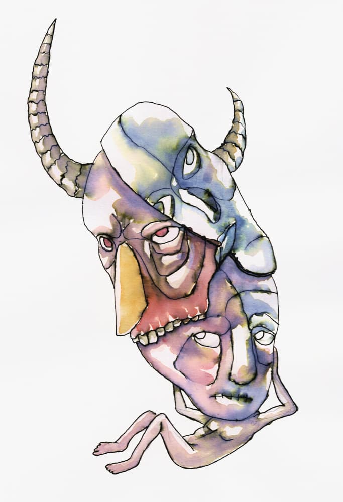 Stacked Inner Demons by Wildemar Doomgriever — canvas wall art