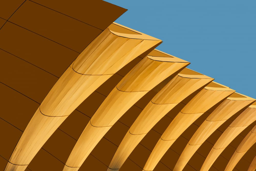 Modern Architectural Curves by konglingming — canvas wall art