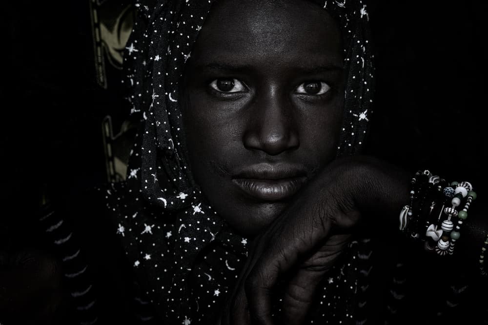 Melanin Starry Gaze by Joxe Inazio Kuesta Garmendia — canvas wall art