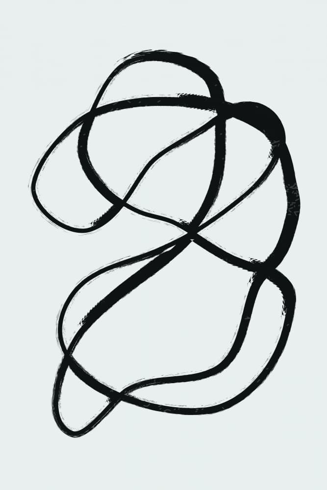 Flowing Abstract Ink by jay stanley — canvas wall art