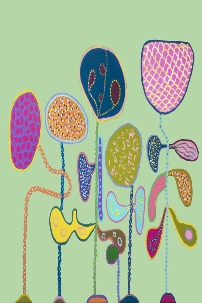Whimsical Organic Shapes by Helen Joynson — canvas wall art