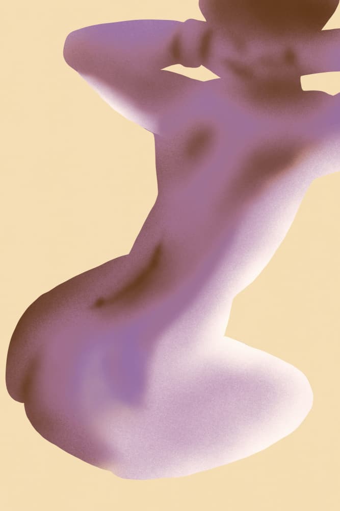 Lilac Serene Form by Little Dean — canvas wall art