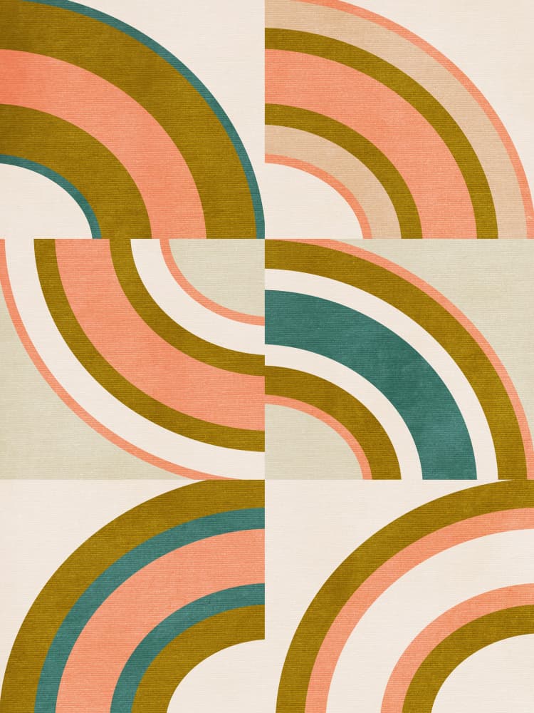 Rainbow Suns 10 by Ana Rut Bre — canvas wall art