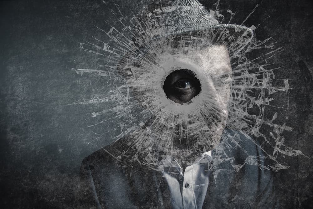 Shattered Glass Gaze by Darryl J Dennis — canvas wall art
