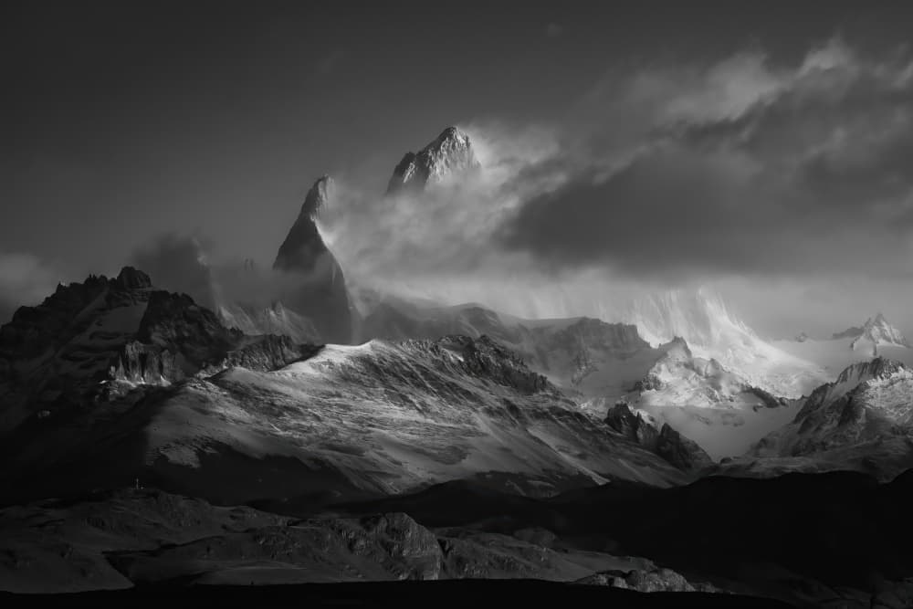 Majestic Winter Mountains by Yongnan Li (李永男) — canvas wall art