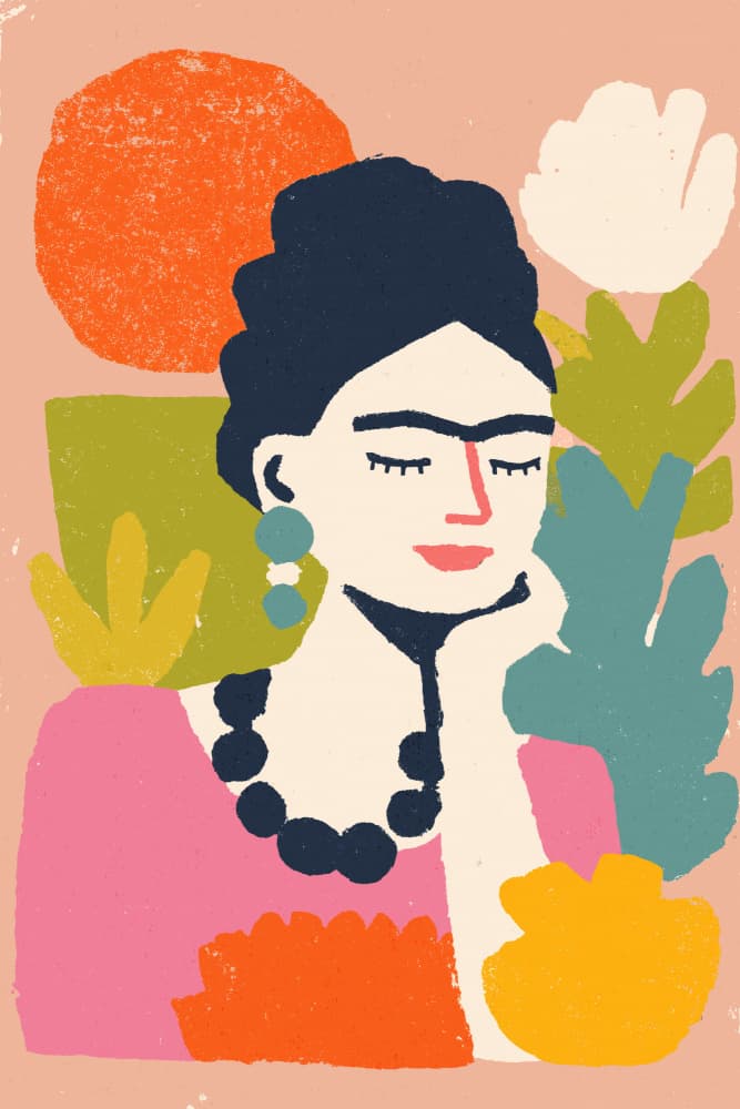 Frida primavera no 03 by Treechild — canvas wall art