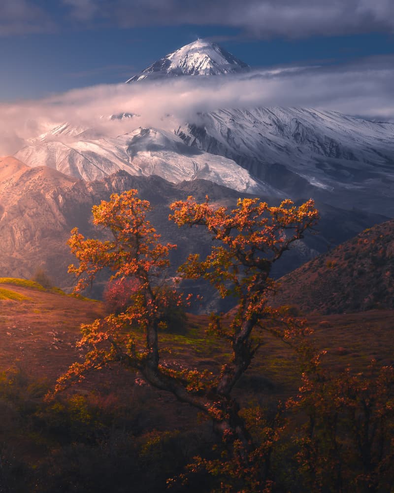Autumn Mountain Majesty by Majid Behzad — canvas wall art