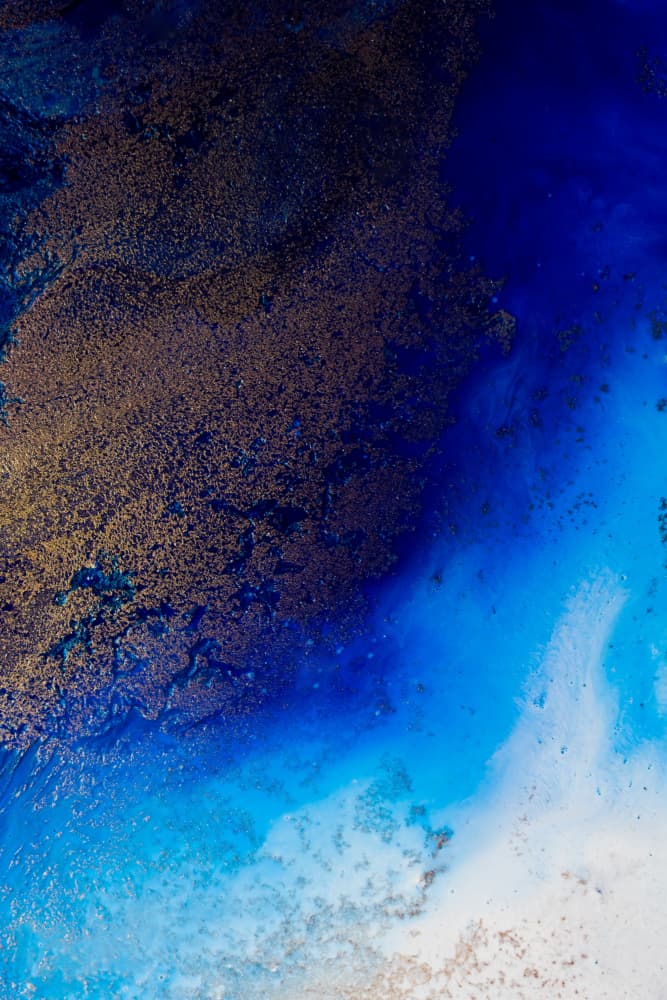 Navy blue ocean- The Big Blue by Petra Meikle de Vlas — canvas wall art