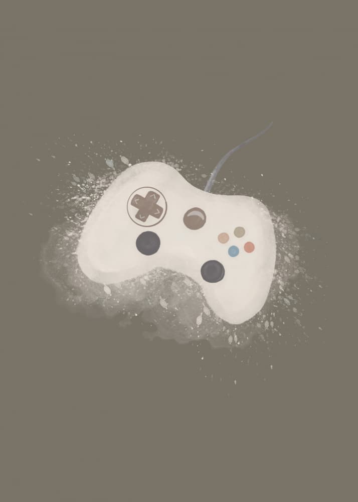 Gaming Controller Art by Aminah Eleonora — canvas wall art