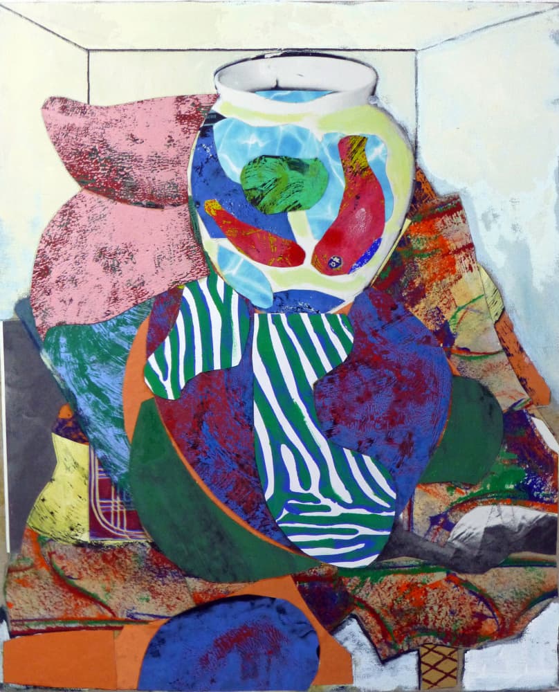 Vibrant Fishbowl Still Life by Pascal Marlin — canvas wall art