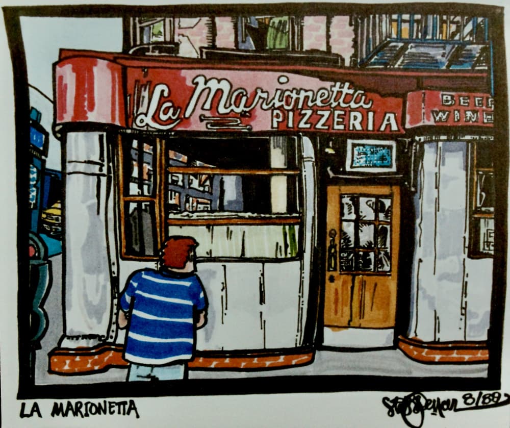 Urban Pizzeria View by Steve Spencer — canvas wall art