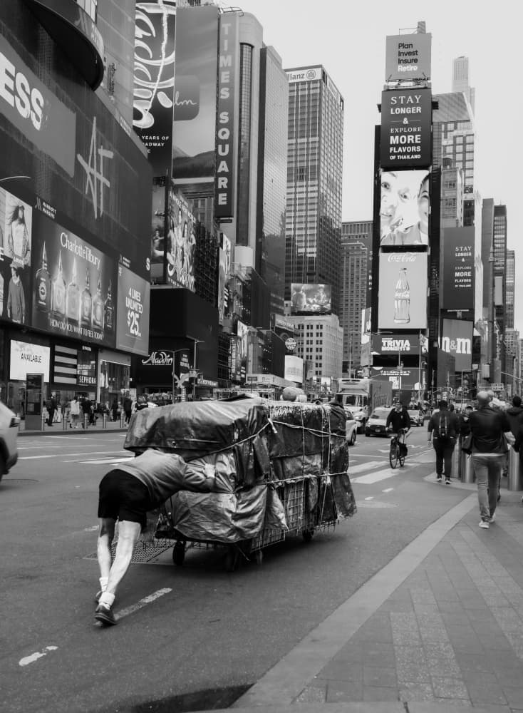 City Street Hustle by Tong Zhang — canvas wall art