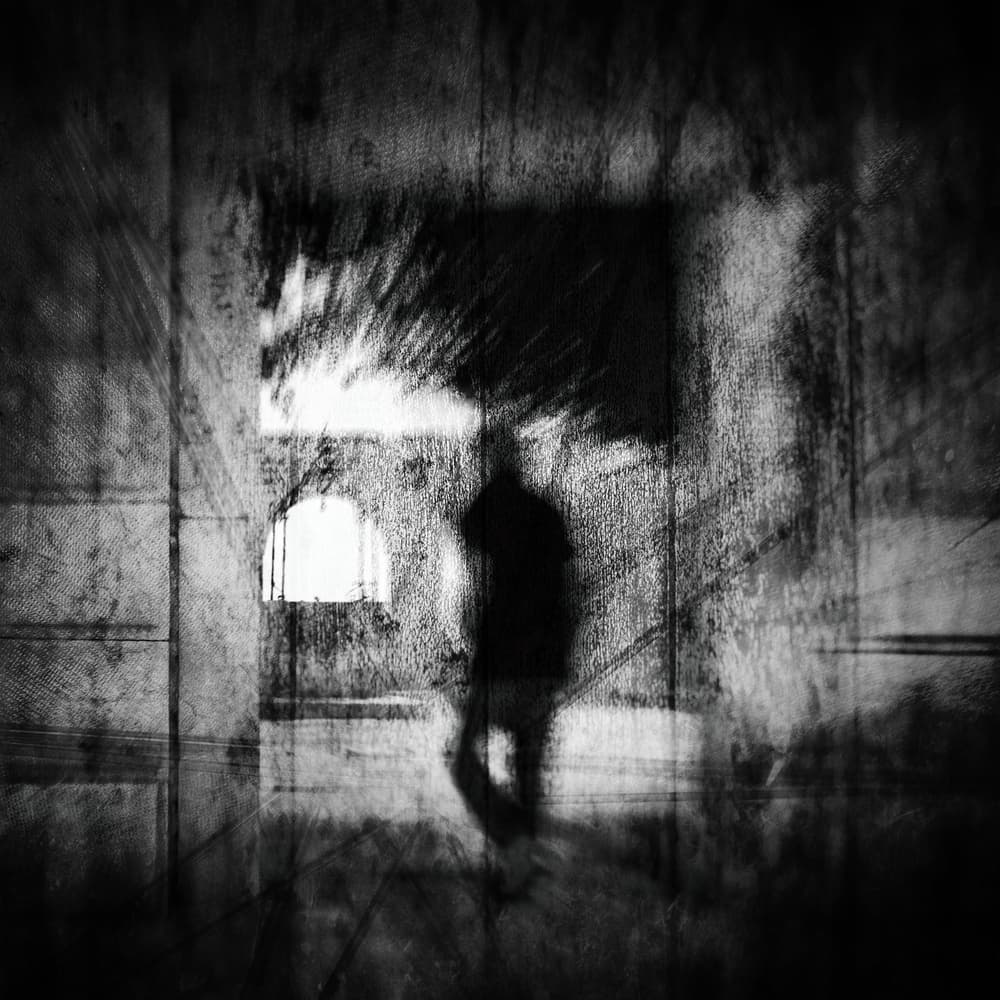 Shadow Man Walking by Ina Tänzer — canvas wall art