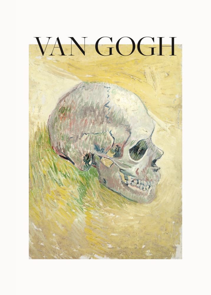 Skull (1887) by Vincent Van Gogh — canvas wall art
