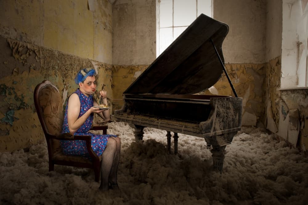 Quirky Piano Feast by Christine von Diepenbroek — canvas wall art