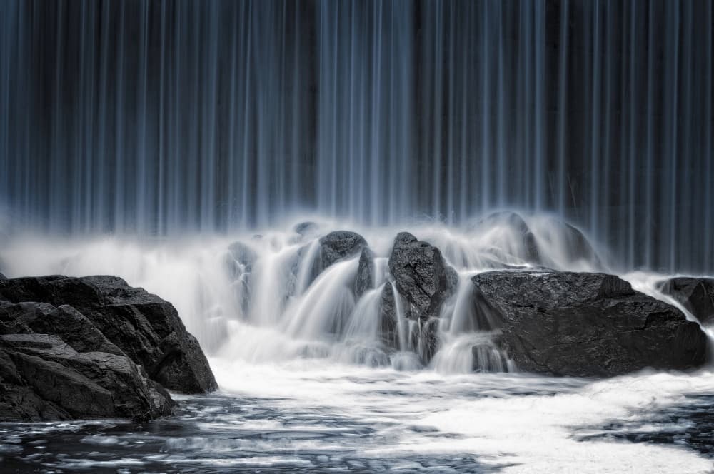 Serene Water Cascade
