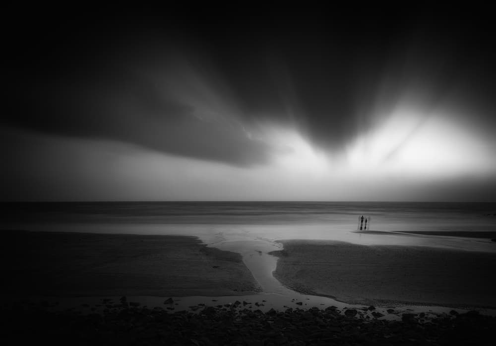 Dramatic Ocean Light by swapnil deshpande — canvas wall art