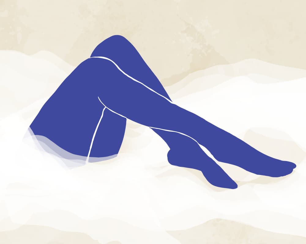 Relaxed Blue Form by Sannel Larson — canvas wall art