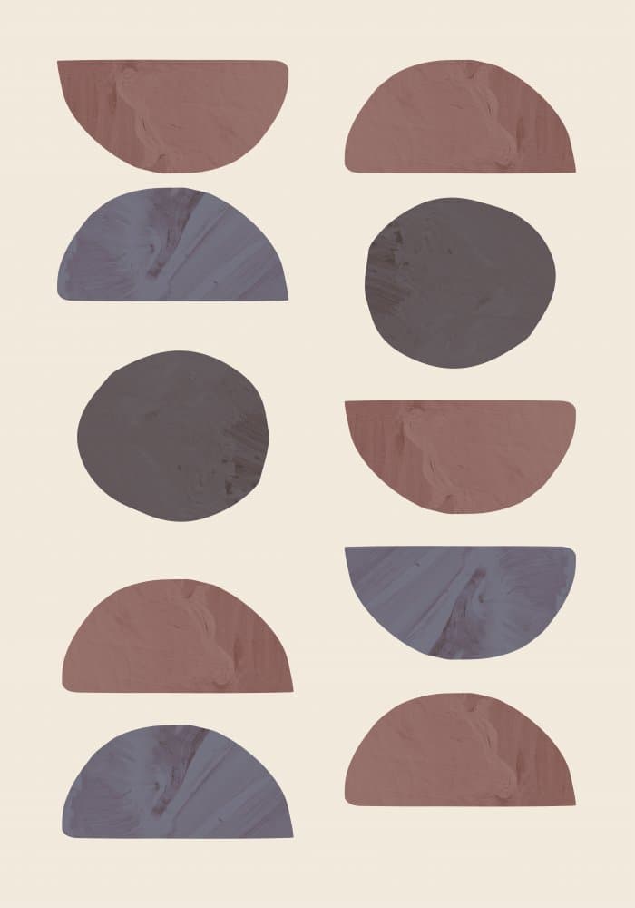 Earthy Geometric Forms by Pictufy Studio — canvas wall art