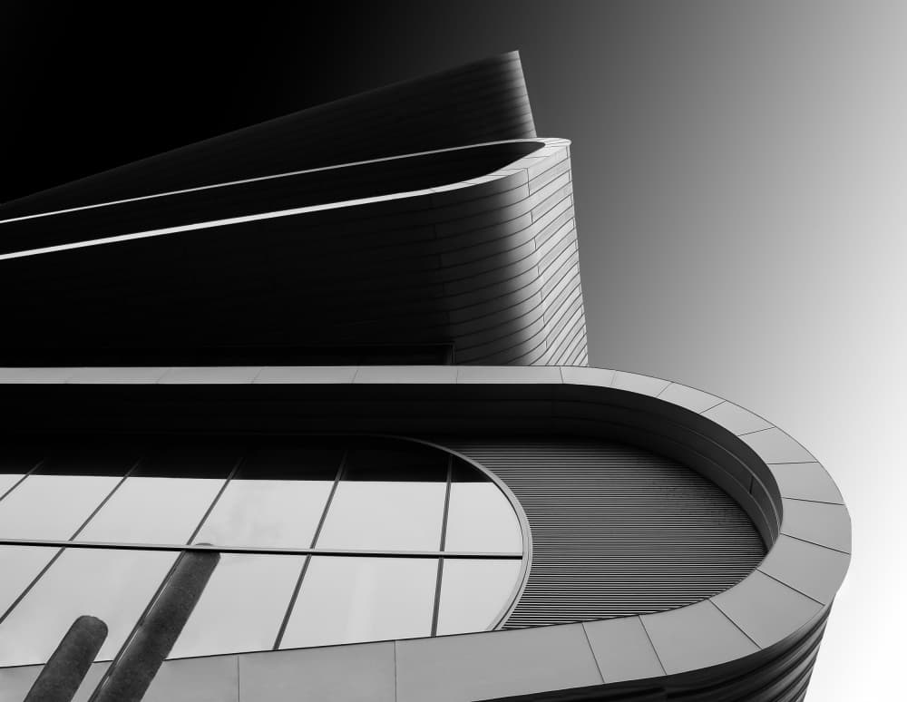 Abstract Building Curves by monique gilleman — canvas wall art