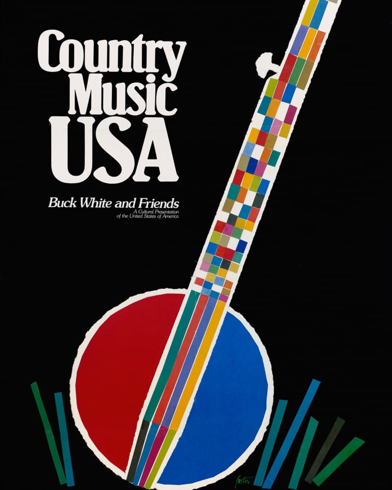 Country Music USA by Fostu — canvas wall art