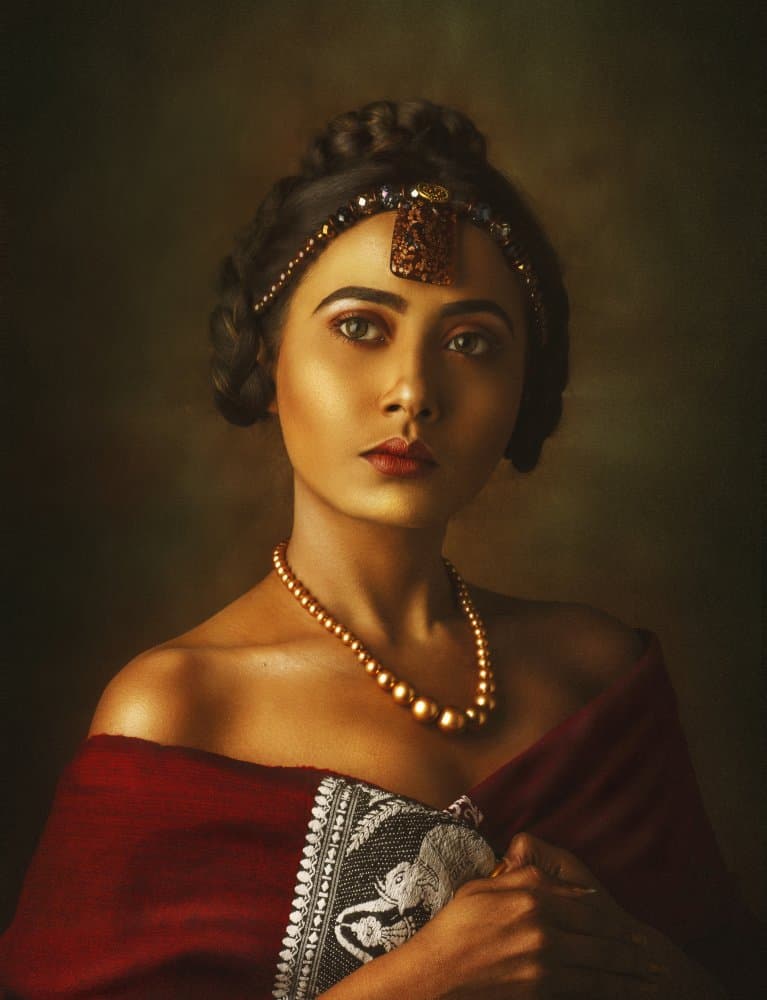 Classic Indian Grace by Debarghya Mukherjee — canvas wall art