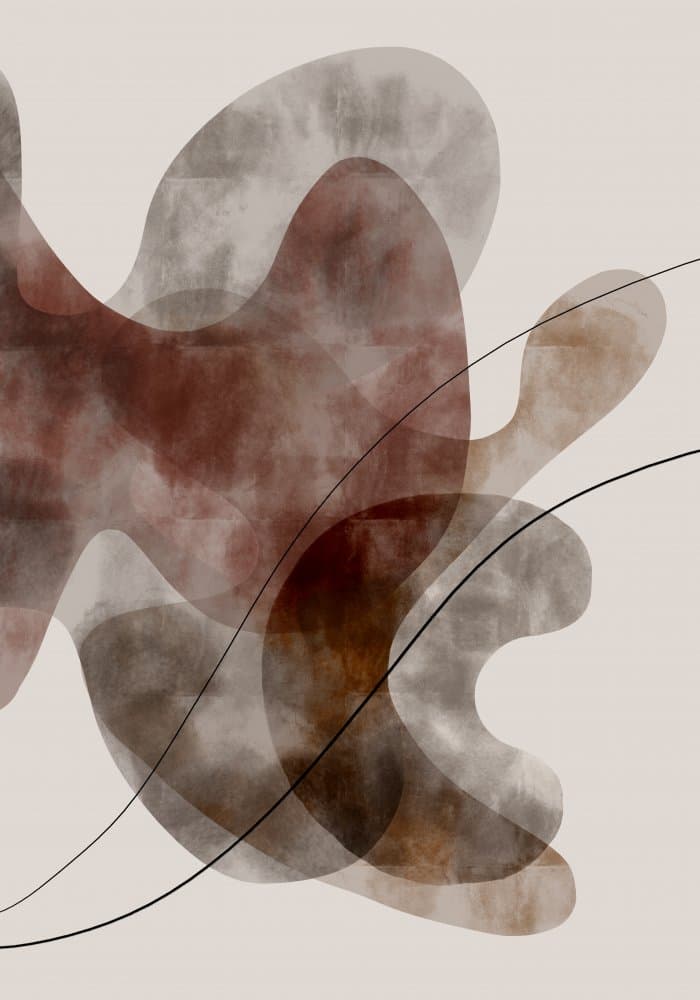 Earthy Abstract Shapes by Pictufy Studio II — canvas wall art