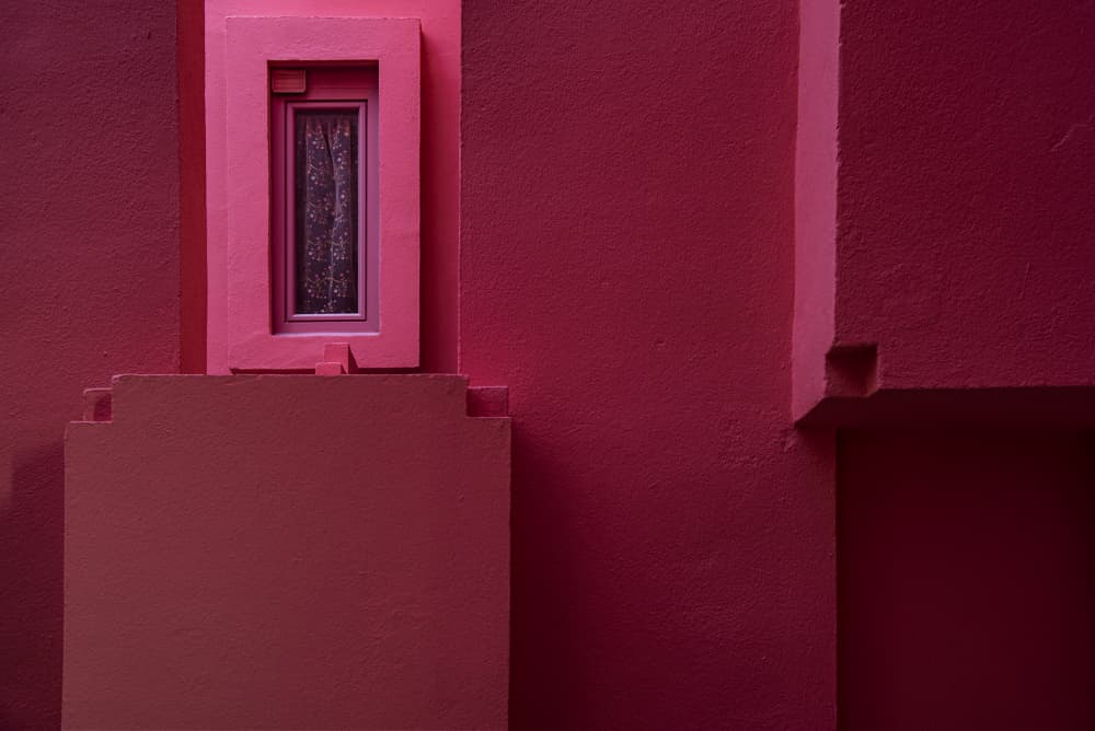 Vibrant Pink Architecture by Linda Wride — canvas wall art