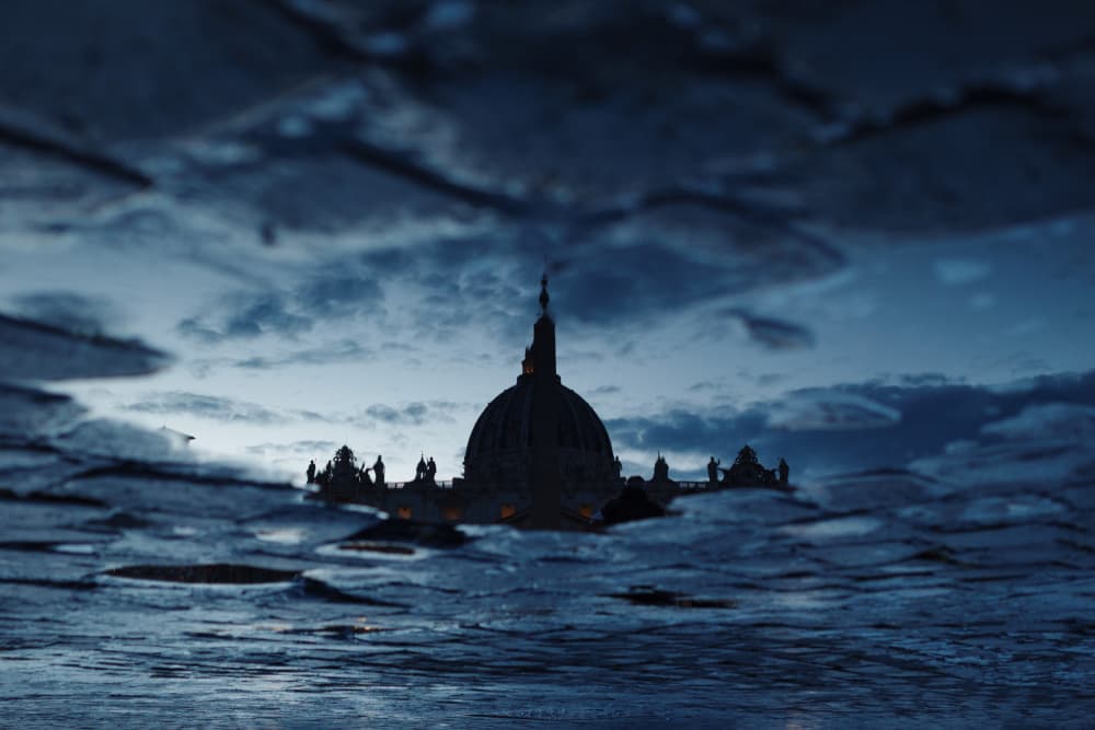 Moody Dome Reflection by Carlo Tonti — canvas wall art