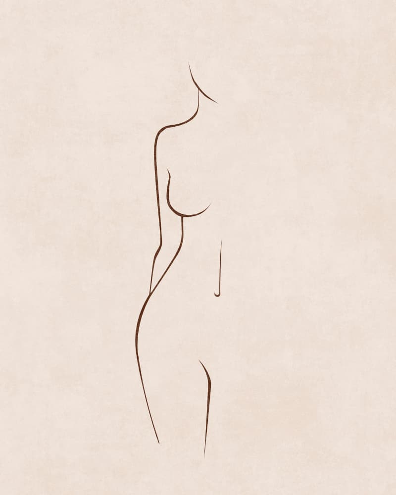 Graceful Outline by Emel Tunaboylu — canvas wall art