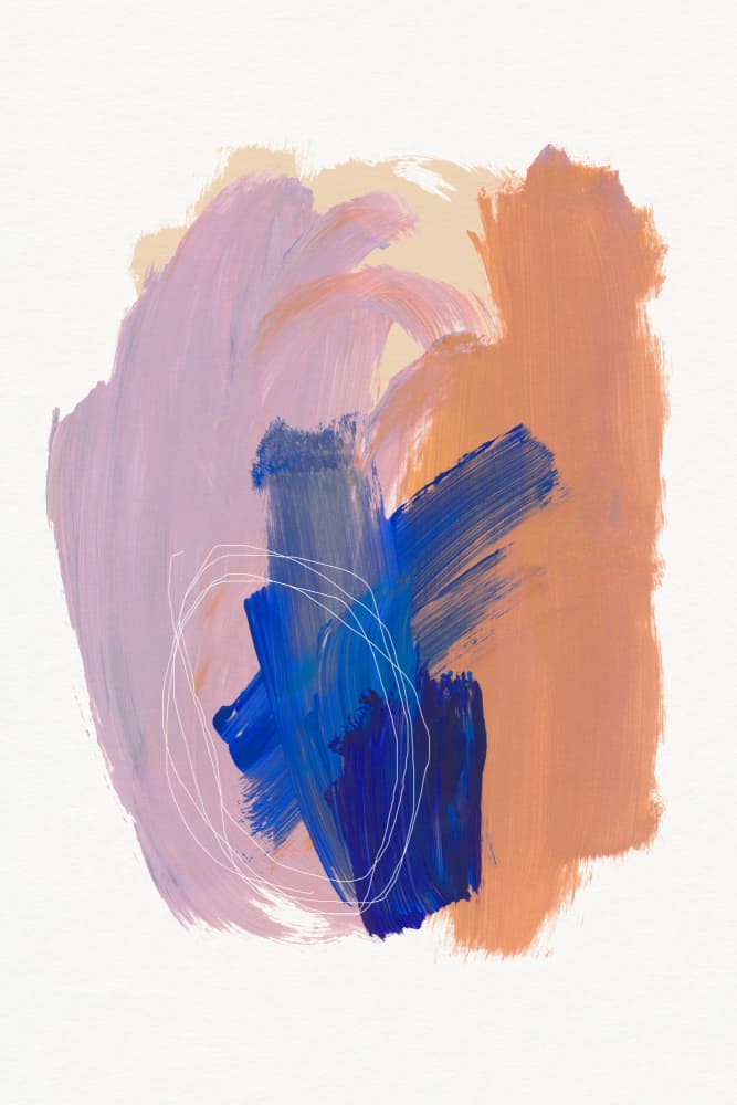 Abstract Brush Strokes 90 by Mareike Böhmer — canvas wall art