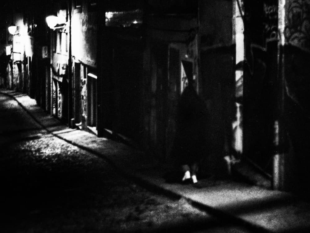 Dark Alley Figure by Paulo Abrantes — canvas wall art