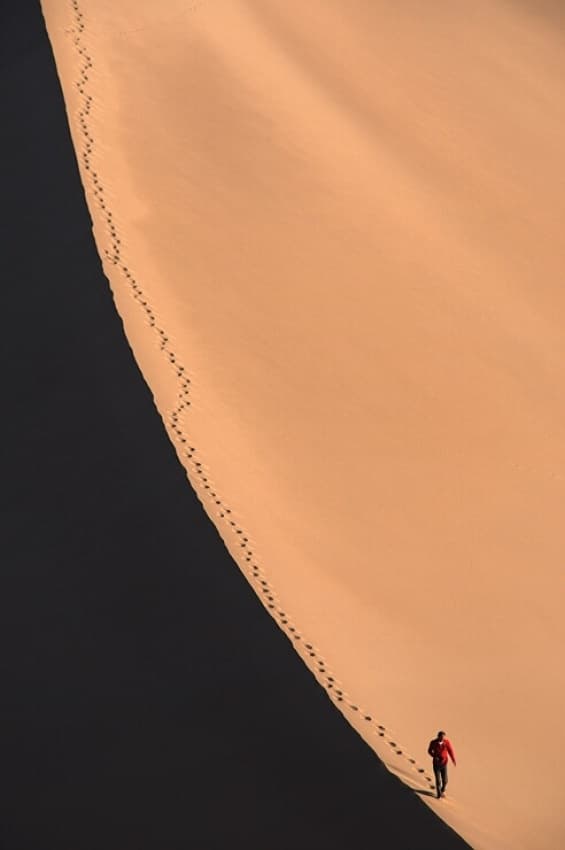 Desert Dune Solitude by Arash Karimi — canvas wall art