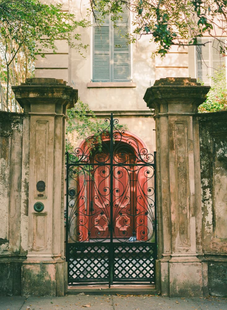 Ornate Iron Gate Entrance by Bethany Young — canvas wall art