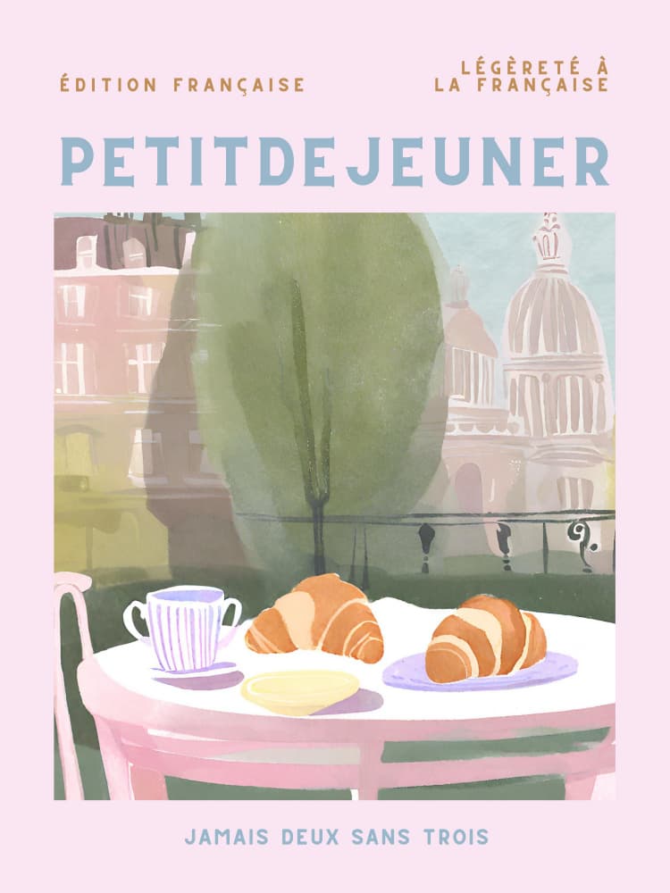 Parisian Balcony Breakfast by Ohkimiko — canvas wall art