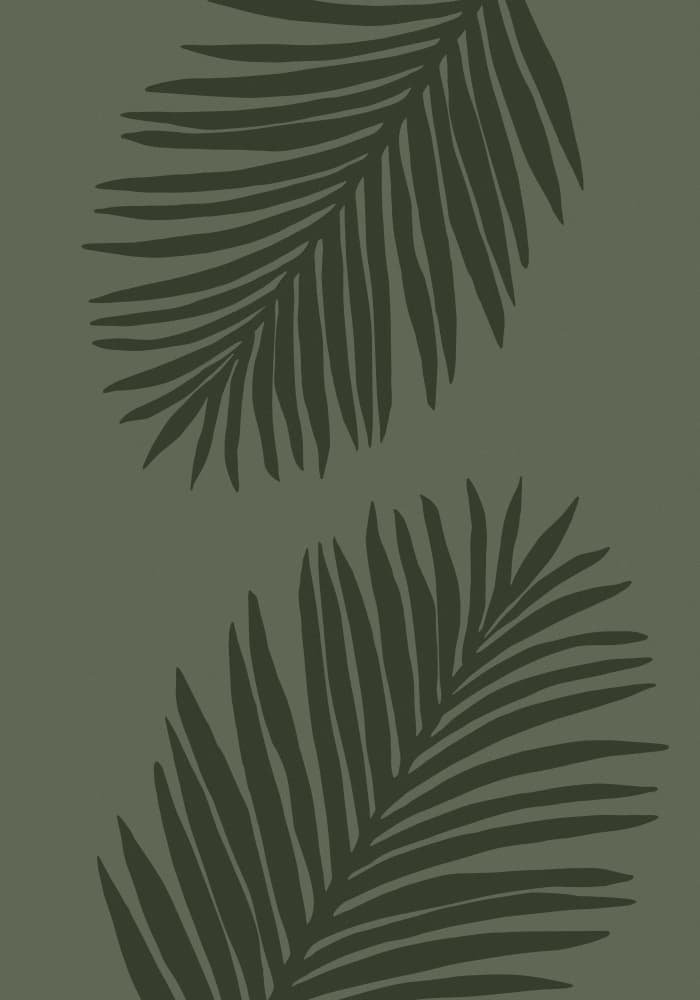 Minimalist Palm Leaves by Pictufy Studio — canvas wall art
