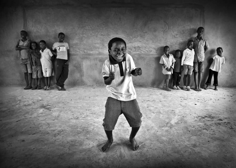 Laughing Boy by Marc Apers — canvas wall art