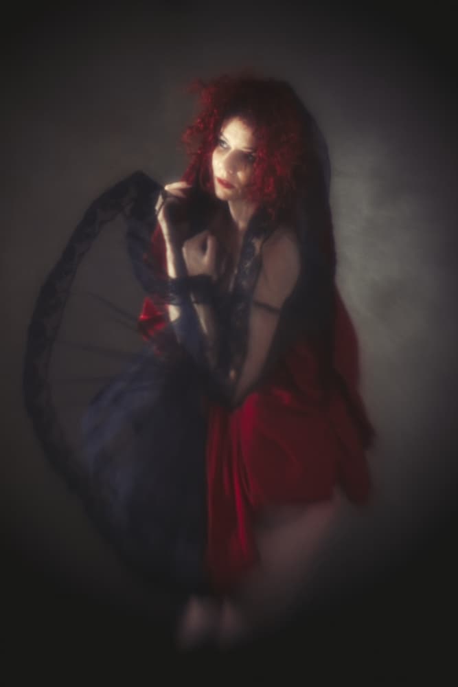 Mysterious Redhead Vision by Mel Brackstone — canvas wall art