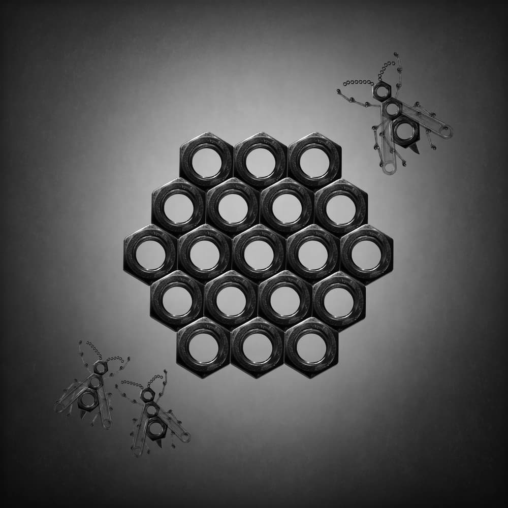 Steampunk Bee Hive by Victoria Glinka — canvas wall art