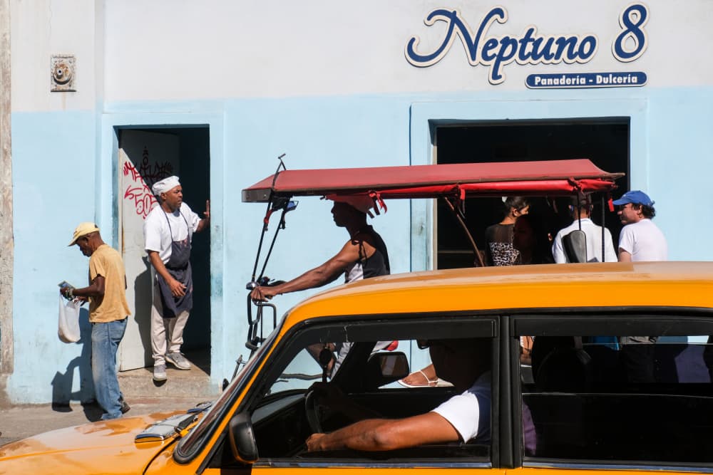 Cuban Street Life by Bego Amare — canvas wall art