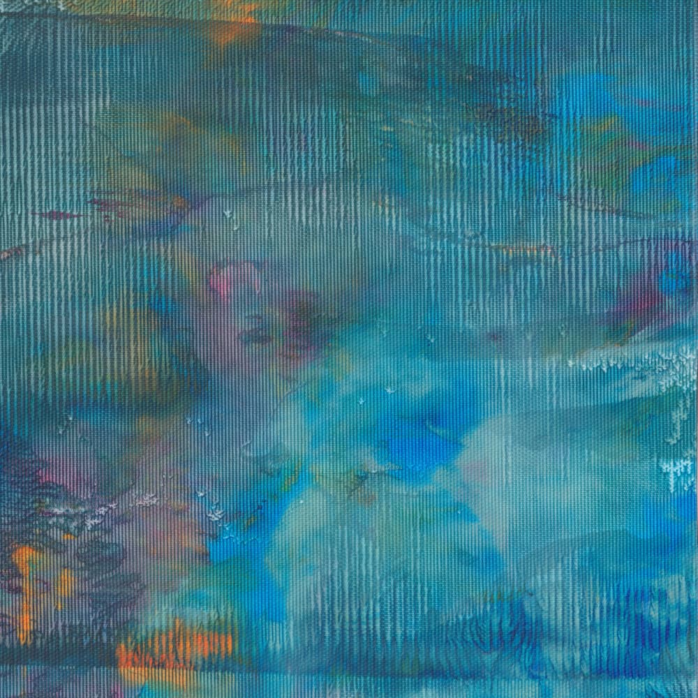 Ethereal Blue Texture by Maira Ribena — canvas wall art
