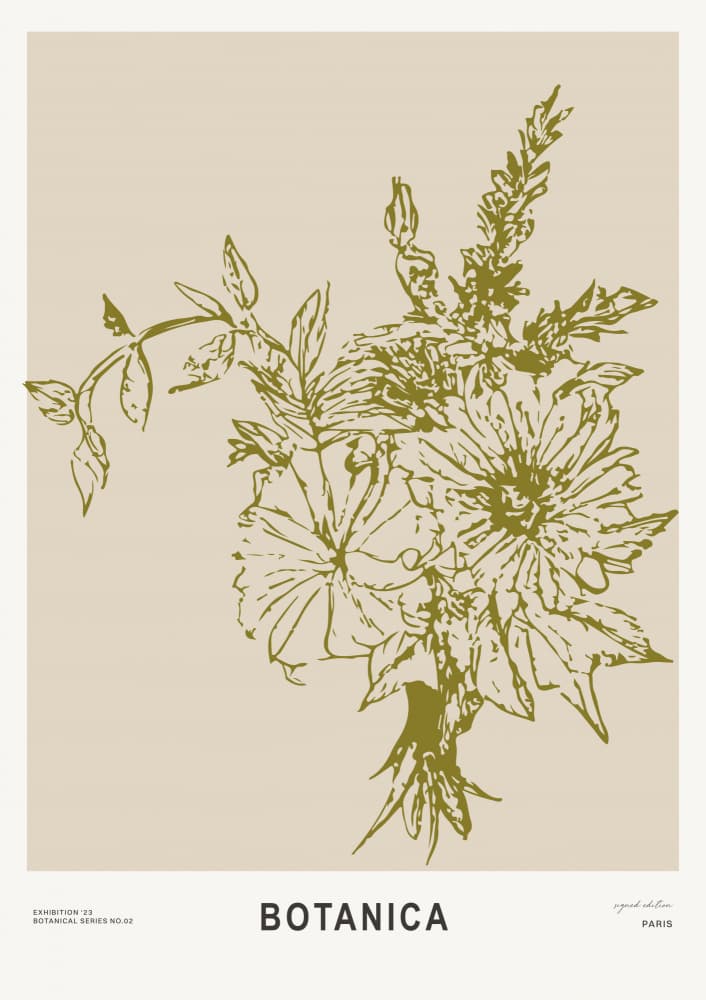 Botanica(green) by Treechild — canvas wall art