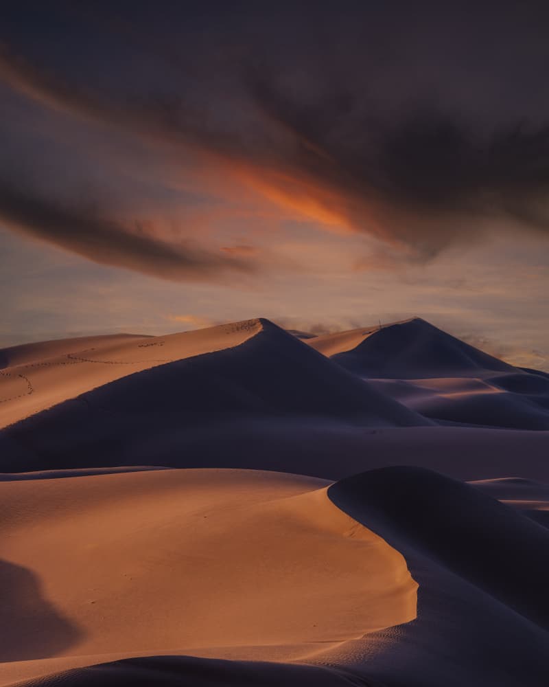 Desert Sunset Dunes by Cai  ning — canvas wall art