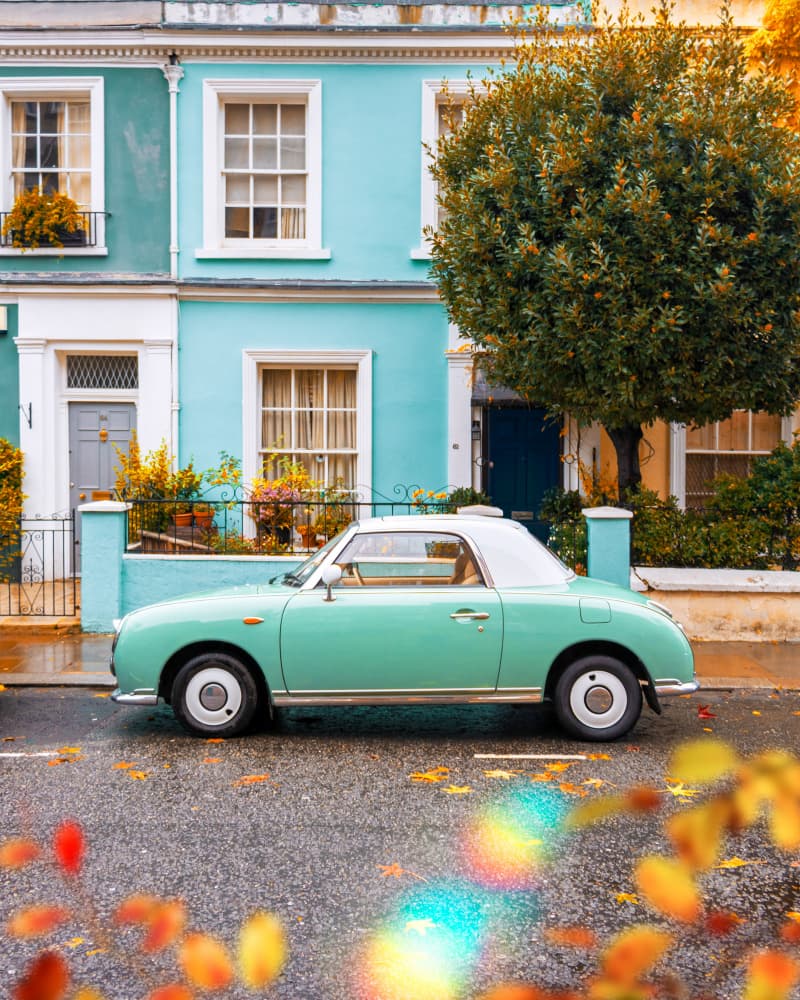 Mint Green Vintage Street by Gabor Estefan — canvas wall art