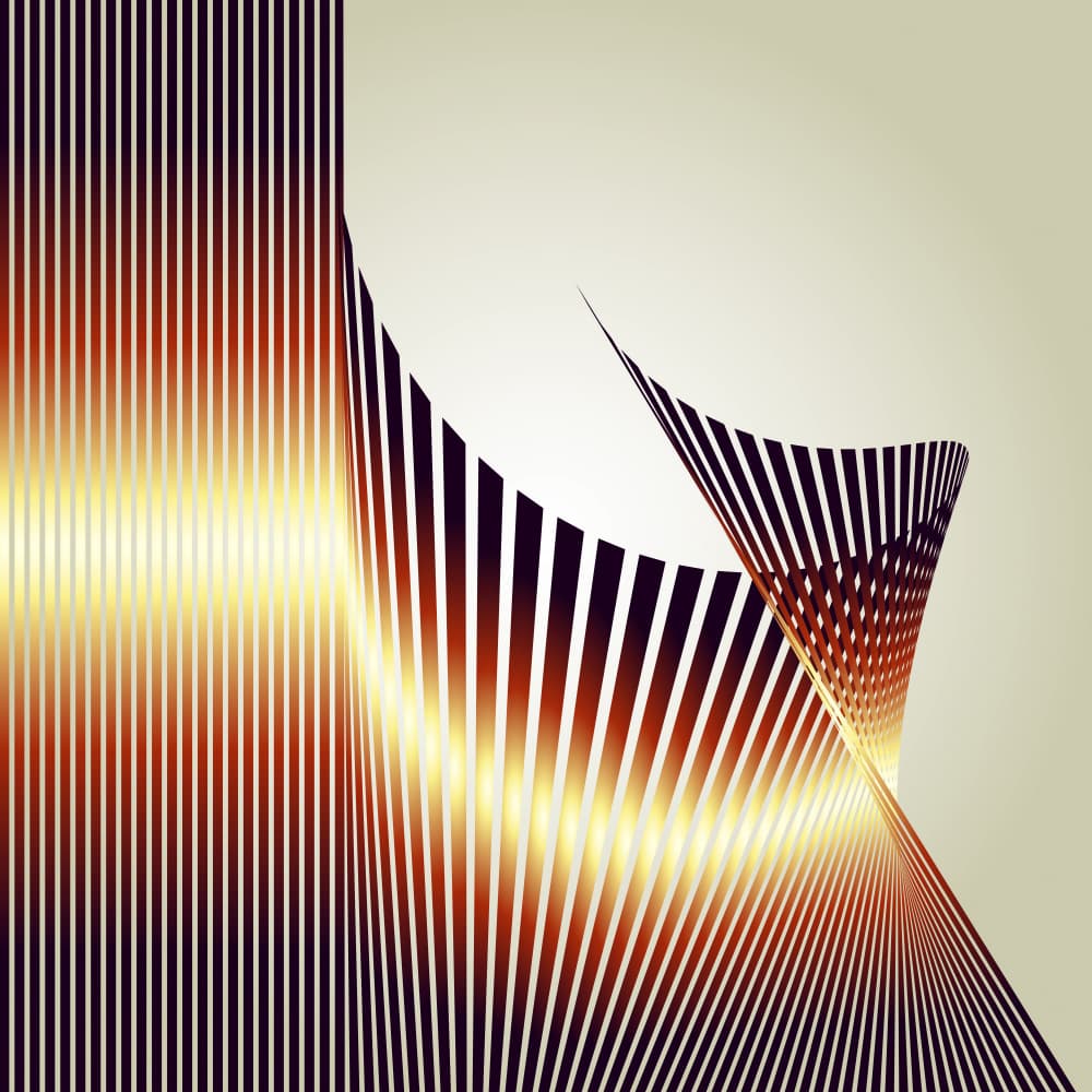 Dynamic Golden Flow by Angelo Cerantola — canvas wall art