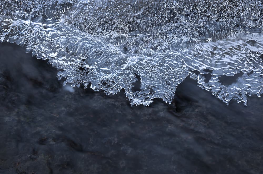Winter Ice Patterns by Christian Lindsten — canvas wall art